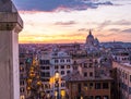 Magical sunset in Rome Royalty Free Stock Photo